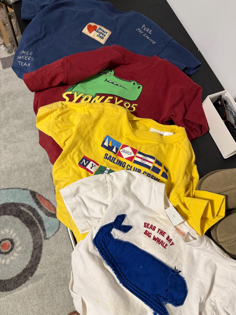 4 ZARA Toddler boy t shirts all 3T except whale 2T